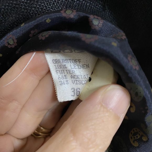 H Moser Linen Blazer Jacket Size 36 Mode Aus‎ Salzburg Austrian Antler Edelweiss - Picture 12 of 12